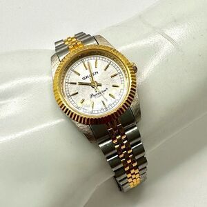 Gruen silver and gold tone watch
